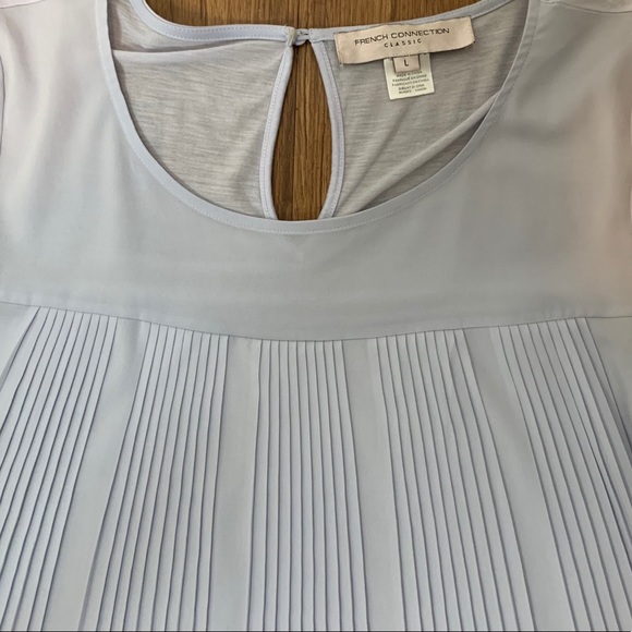 French Connection Short Sleeve Micro Pleated Top - Picture 8 of 10